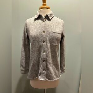 Soft Surroundings Willow Shirt Jacket Snap button closure Size Small Pet…